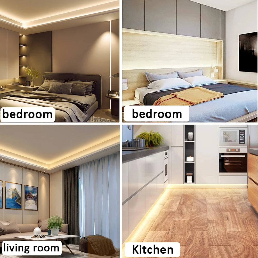 220V Led Strip High Brightness COB LED Strip 220V Flexible Ribbon for Room Bedroom Kitchen Outdoor Garden Lighting