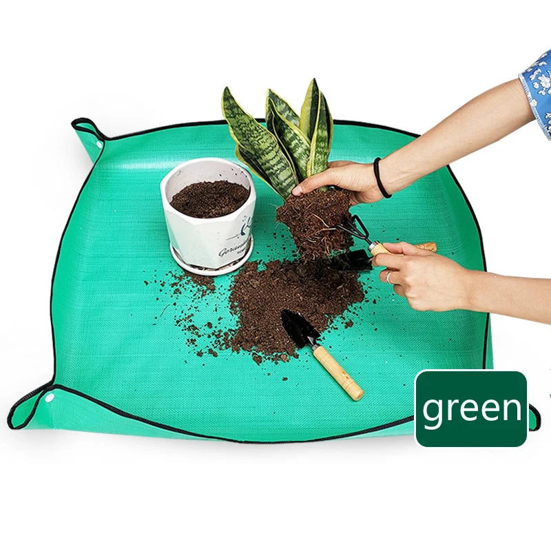 1pc Planting Mat Gardening Potting Pad Foldable Garden Plant Flower Pot Transplanting Waterproof Mats