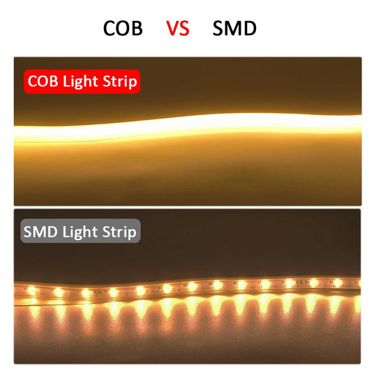 220V Led Strip High Brightness COB LED Strip 220V Flexible Ribbon for Room Bedroom Kitchen Outdoor Garden Lighting